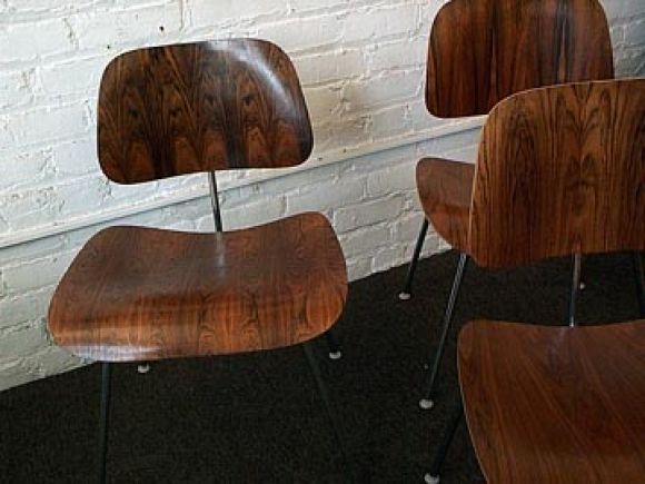 Set of Four Eames Rosewood DCMS.