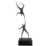 1960s Bronze Acrobat Sculpture by Jere.