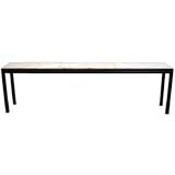 Wood and Marble Console Table