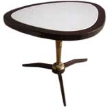 Marble, Wood and Brass Side Table by Monte Verde Young