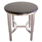 Small 1930s Machine Age Skyscraper Stool by Hoegger Small 1930s Machine Age Skyscraper Stool by Hoegger