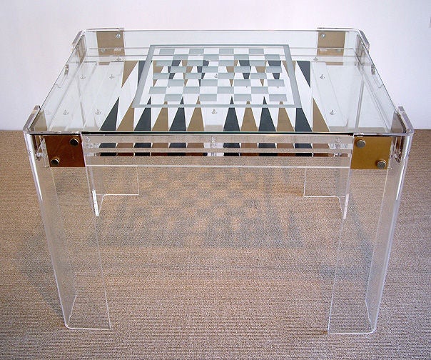 glass backgammon set