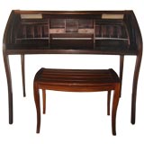 Robert March Roll Top Desk and Stool