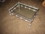 Aluminum "Bamboo" Oudoor Rectangular Table