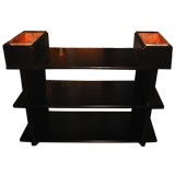 Paul Frankl Bookcase with Copper Inset Planters