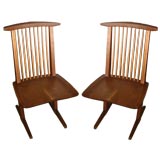 Pair of George Nakashima "Conoid" Chairs