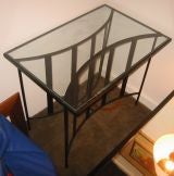 Custom Paul Laszlo Iron Console Table from the Brentwood C.Club
