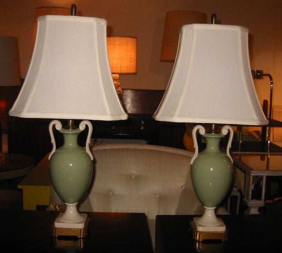 Lovely Lenox Urn Lamps
