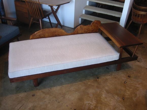 Fantastic custom George Nakashima daybed designed for the Trattler family of Denver, Colorado.