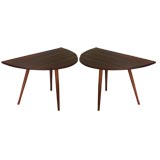 George Nakashima Demi Lune Console Tables