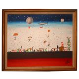 Vintage "Circus" Painting by Xavier Cugat