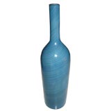Venini Mezza Filigrana Bottle Vase