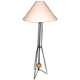 Heifitz Iron Floor Lamp with Cork Ball