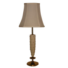 Pearl Studded Boudoir Lamp