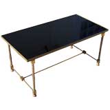 Noble Brass and Glass Coffee Table