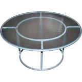 Walter Lamb Round Bronze Cocktail Table