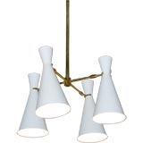 Arteluce Adjustable 4 Cone Chandelier
