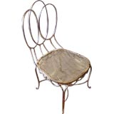 A Pretty Italian Brass Boudoir Chair