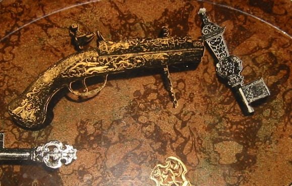 Fornasetti Tray with Gun Motif