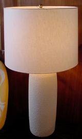 Pair of White "Snowflake" Lamps