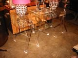 Lucite Sawhorse Desk