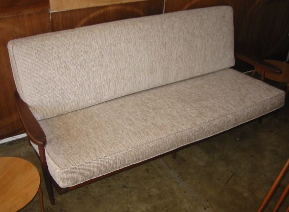 George Nakashima Six Foot Spindle Back Arm Sofa