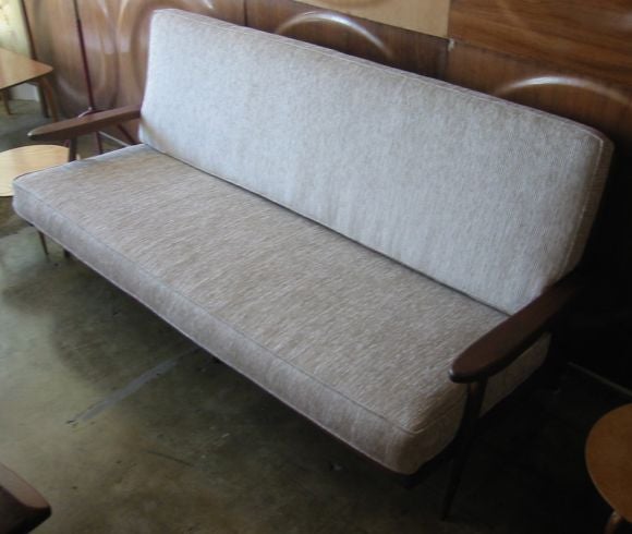 American George Nakashima Six Foot Spindle Back Arm Sofa