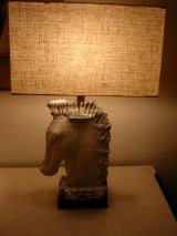 Vintage Ceramic Horse Lamp