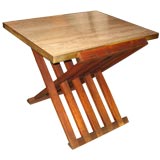 Dunbar Rosewood Table with Travertine Top