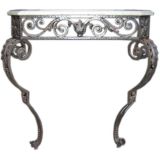 #13042A Forged Iron Wall Mounted Console Table