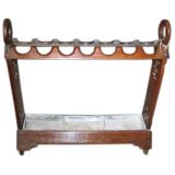Antique #8020 Oak Umbrella Stand