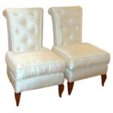 #1030 Pair of French 1940's Side Chairs