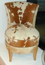 #1060 Unique Pony Skin Side Chair
