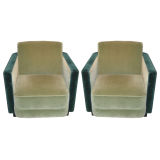 #4200 Pair of 1930's Club Chairs