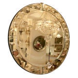 #4120 Large Round Venetian Mirror (2 available)