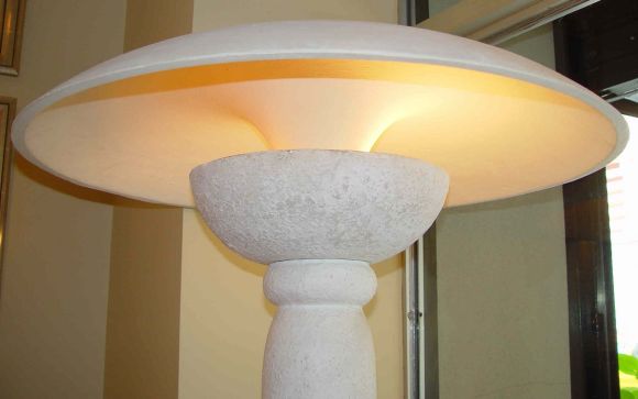 Plaster floor lamp