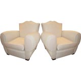 Pair of club chair by Rene Prou