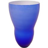 Opaline blue vase