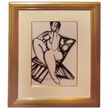 Original ink on paper by Raymond Espinasse(1897-1985)
