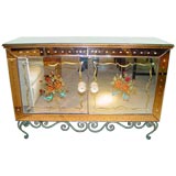 Glass commode
