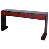 Vintage Lacquered Chinese console