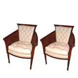 Antique Pair of cane armchairs