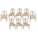 Beautiful 1940
s Venitian Set of six chairs and two armchairs