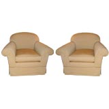 A Large pair of  J.Robert Scott club chairs