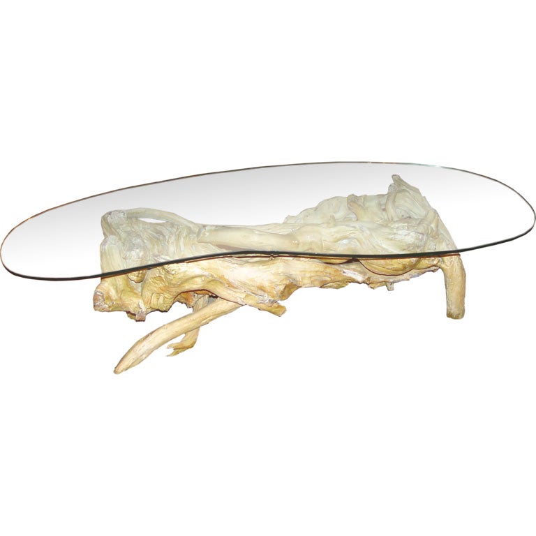 A Driftwood coffe table For Sale