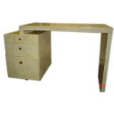 Exceptional goat skin lacquer desk