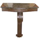 Exceptional cast iron wall console