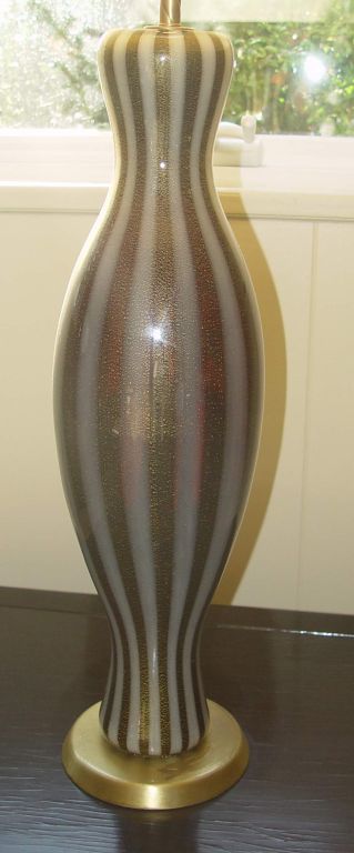An Elegant tall Italian Murano lamp