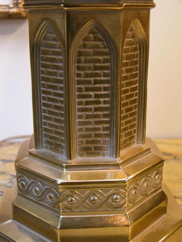 Brass Column Lamps