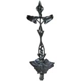 Wrought Iron Art Nouveau Umbrella Stand